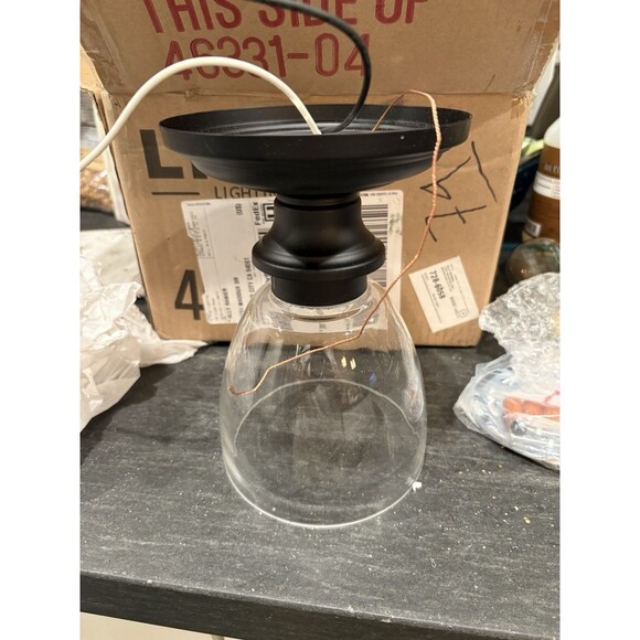 Montgomery 1 Light 5 inch Black Flush Mount Ceiling Light Brand New In Box - Picture 5 of 5